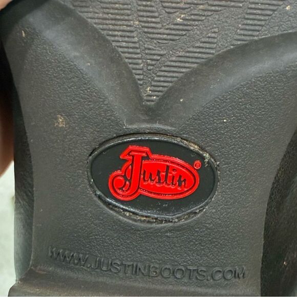 Justin Gypsy L2949 Western Cowgirl Boots Brown Tan Square Toe Size 9.5B EUC - Picture 5 of 10